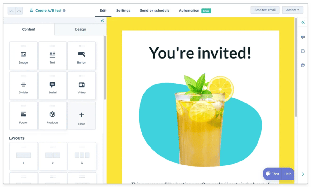 hubspot-email-drag-and-drop-builder