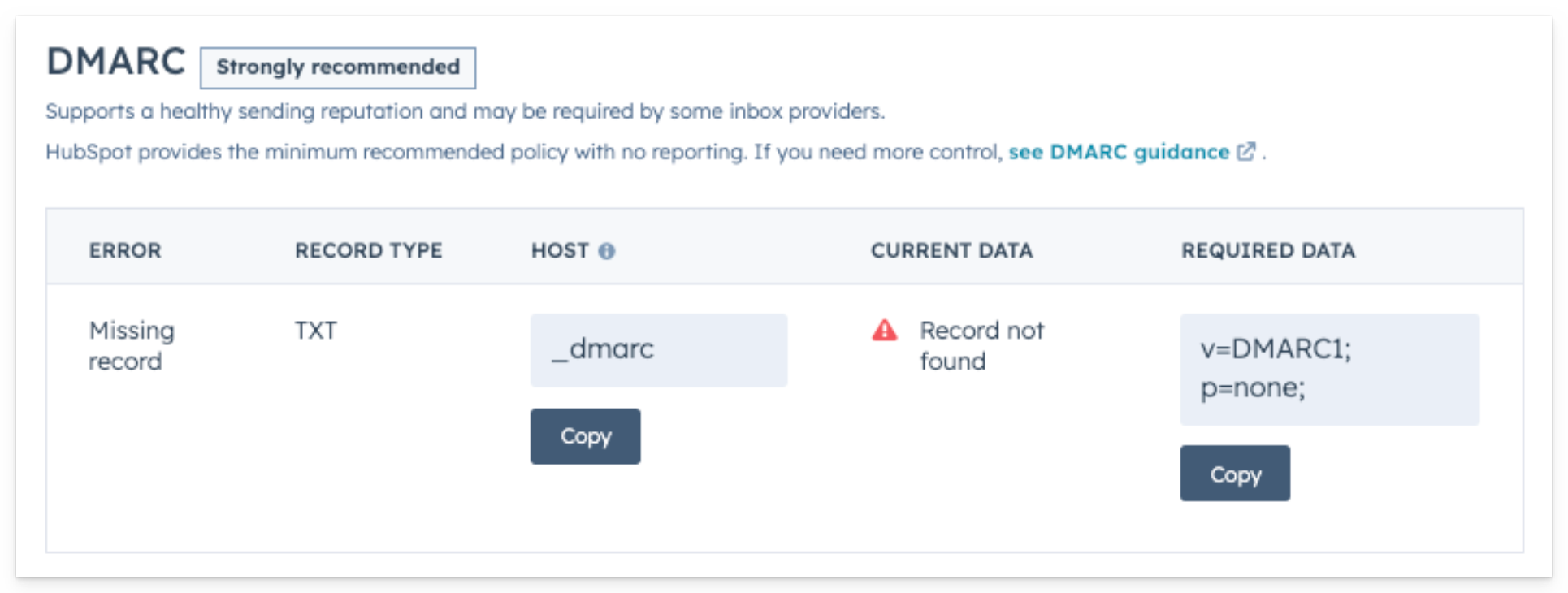 hubspot-email-authentication-dmarc