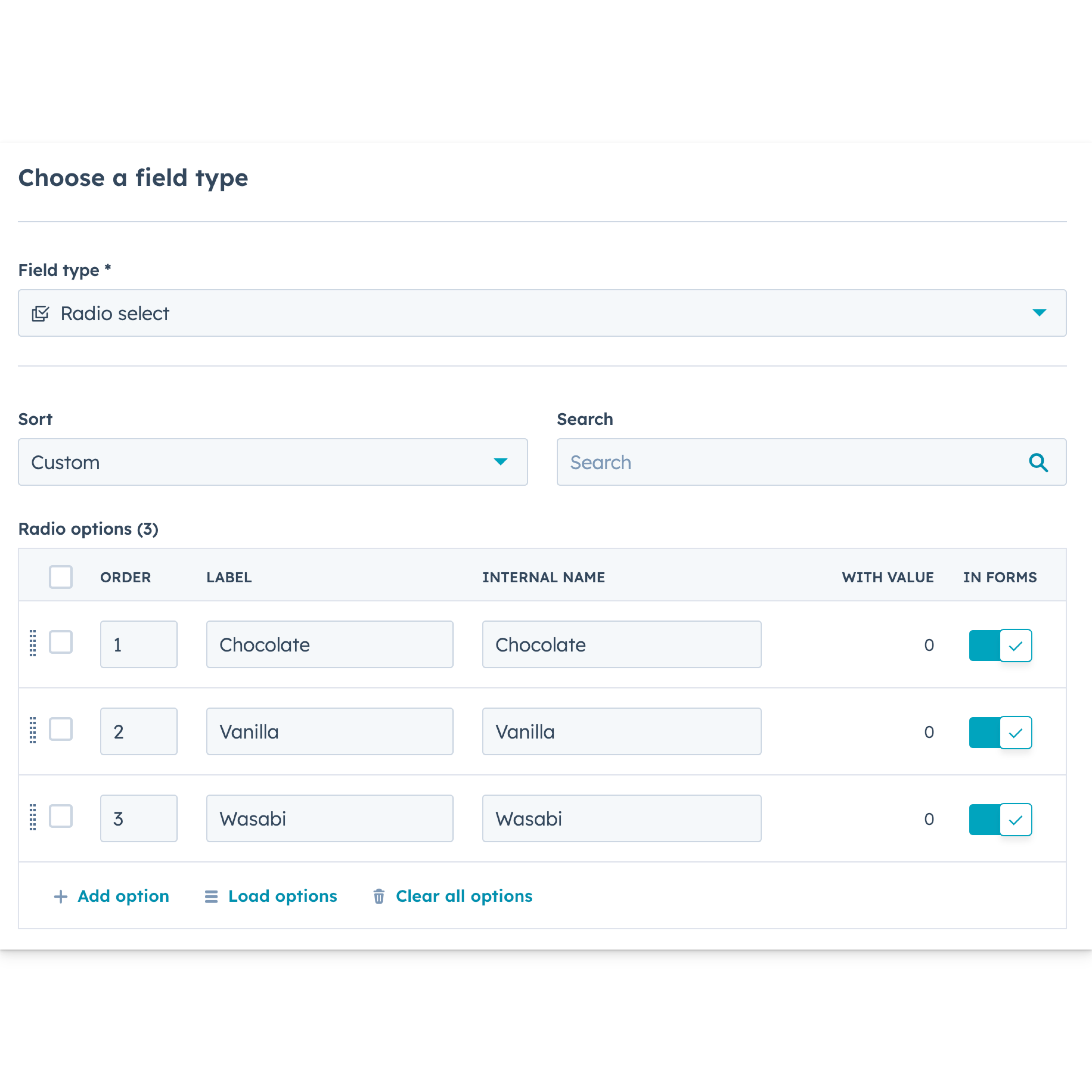 hubspot-custom-property-radio-select-field-type