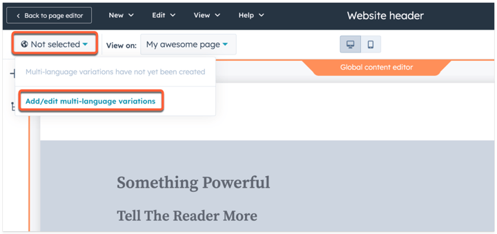 hubspot-multilanguage-website-language-variations